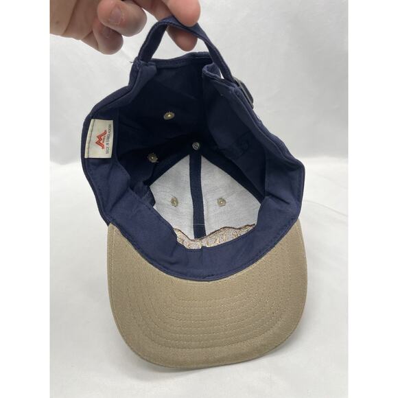 Vintage Toyota Tundra Navy Tan Strapback Adjustable Mohr’s Hat Cap Rare - Picture 6 of 8